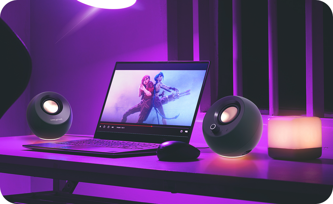 Creative Pebble Pro RGB Bluetooth Speaker Black