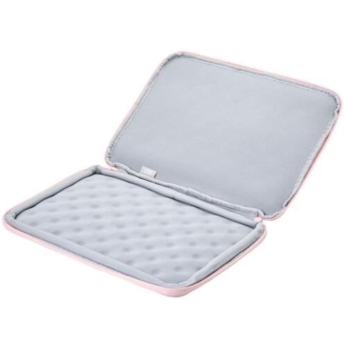 ELECOM PC Inner Bag Quilted Inner Case Cross Stitch 14-inch Macaron Pink