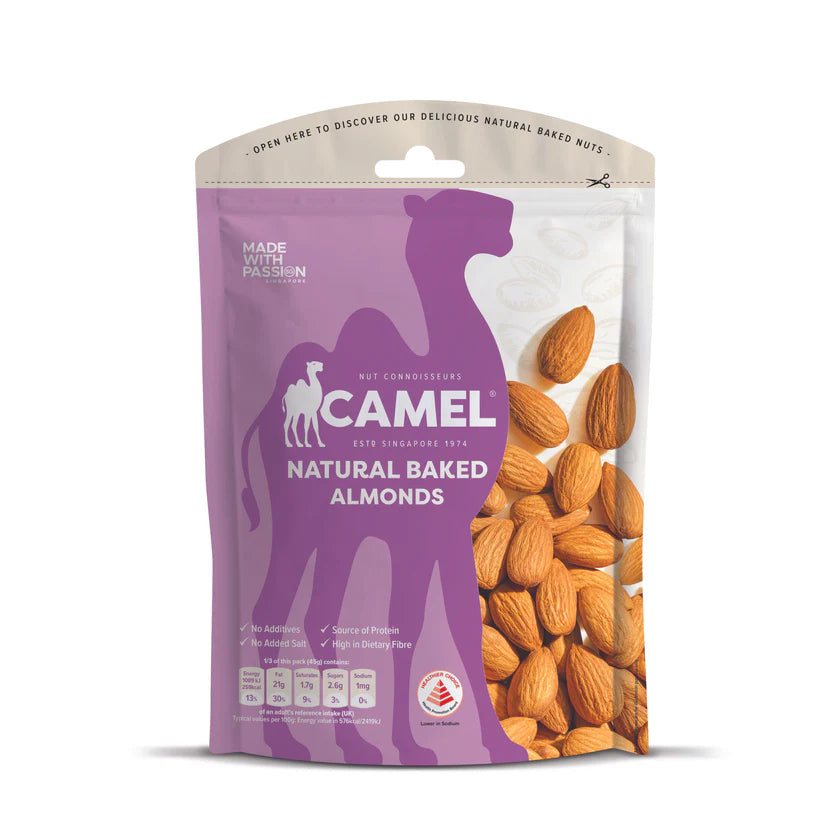 Camel Natural Almonds Baked 135g ( Hc )