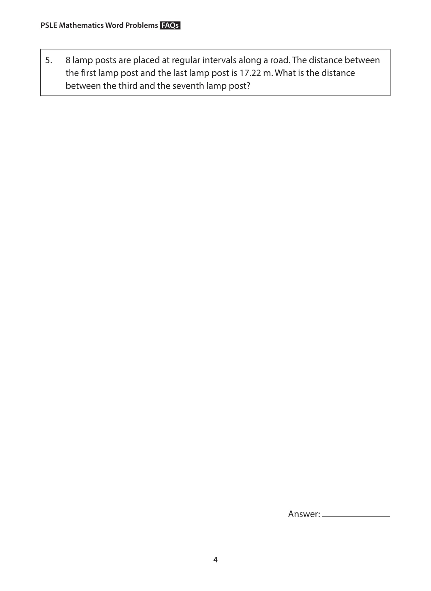 PSLE Mathematics Word Problems – FAQs – Popular Book Company Pte Ltd