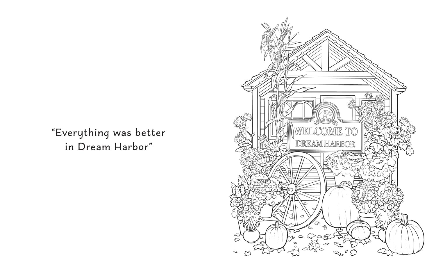 Pumpkin Spice Cafe Coloring Book Dream Harbor) (Paperback – Coloring Book)