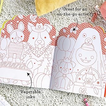 Dogs Coloring Book + Stickers
