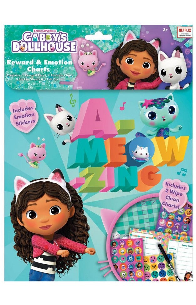 Gabbys Dollhouse Reward & Emotion Chart