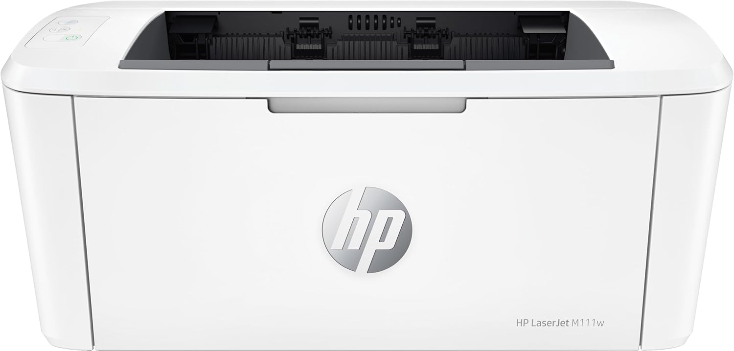HP LaserJet M111w - A4 Monochrome Laser Printer. Print. WiFi and Bluetooth. Apple Airprint™, Mopria™ and WiFi Direct. White color