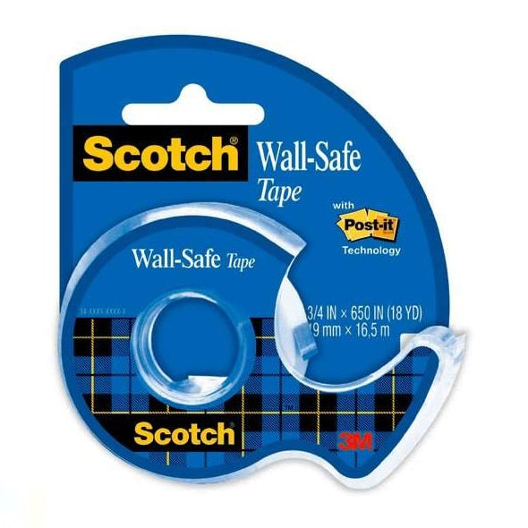 3m Scotch Wall Safe Tape 3/4x650, 183-ef
