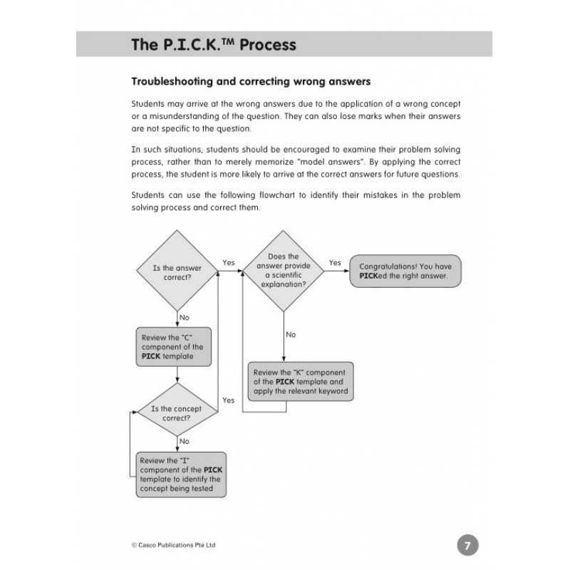 Lower Block PSLE Science P.I.C.K. the right answers
