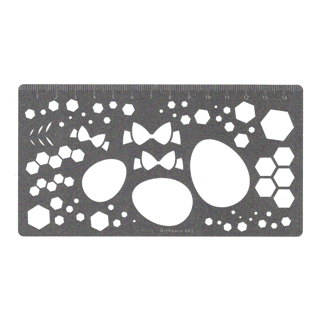 Faber-Castell Stencil AP5, Honeycomb Holiday-429453