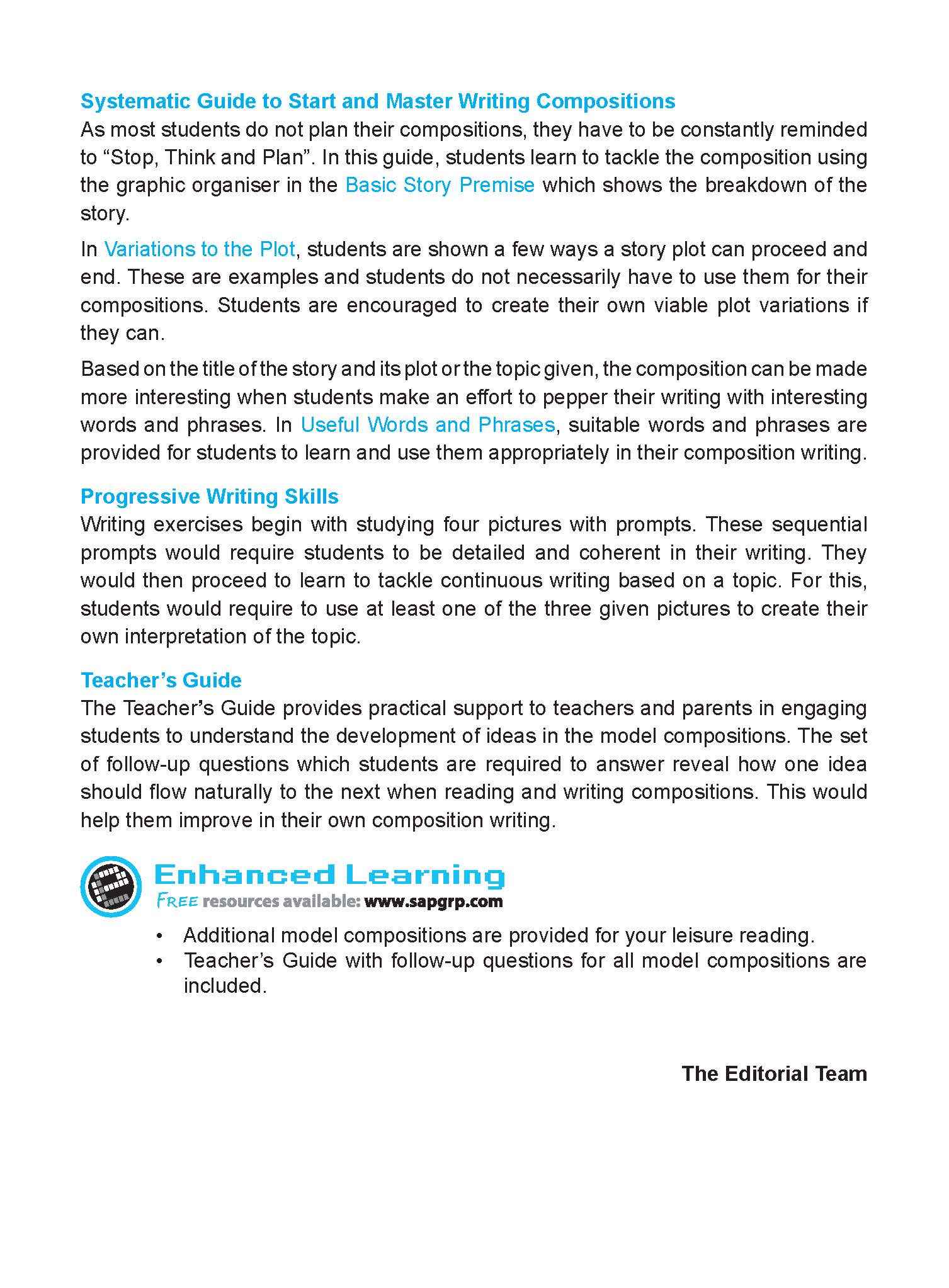 Primary 3 LEARNING+ English Write on Track! PICTURE COMPOSITIONS Book 3 -2nd Edition