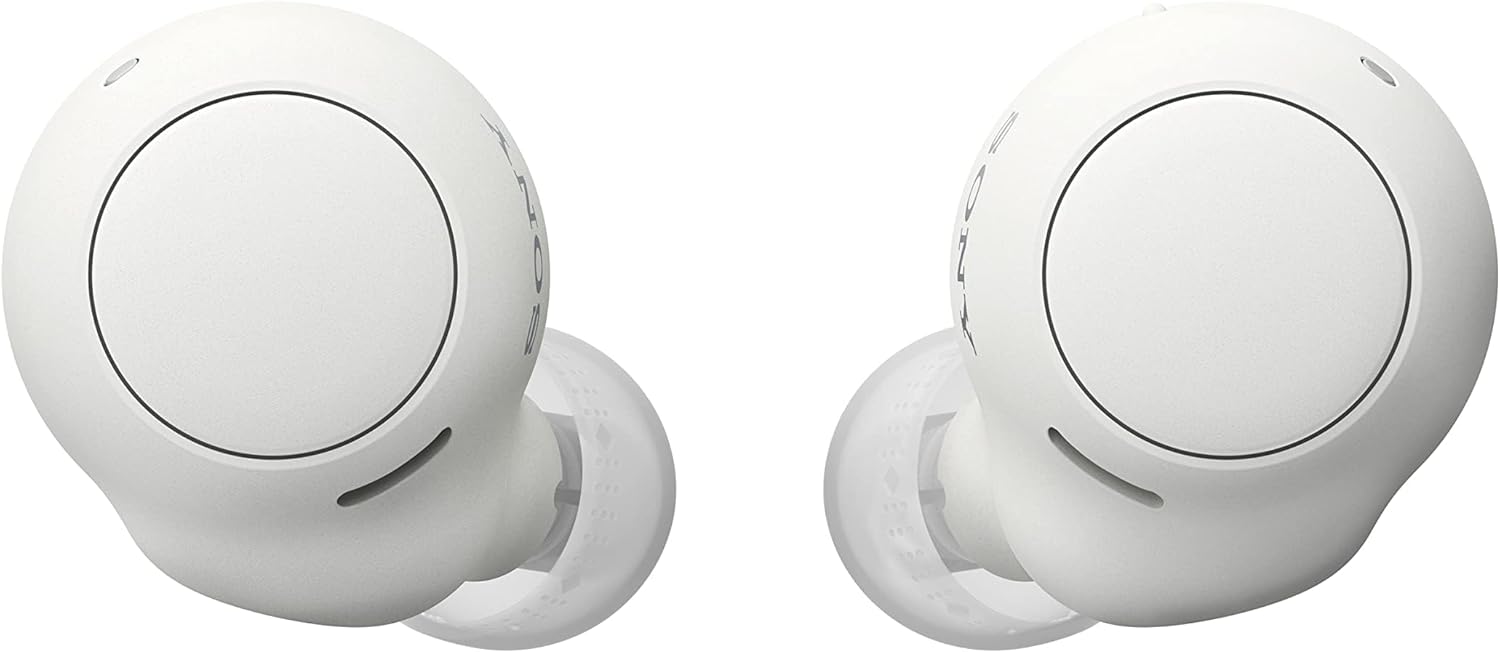 Sony WF-C500 Truly Wireless Headphones, IPX4 Water Resistance, Up to 20 Hours Battery Life, Compatible with Voice Assistant, Bluetooth - White
