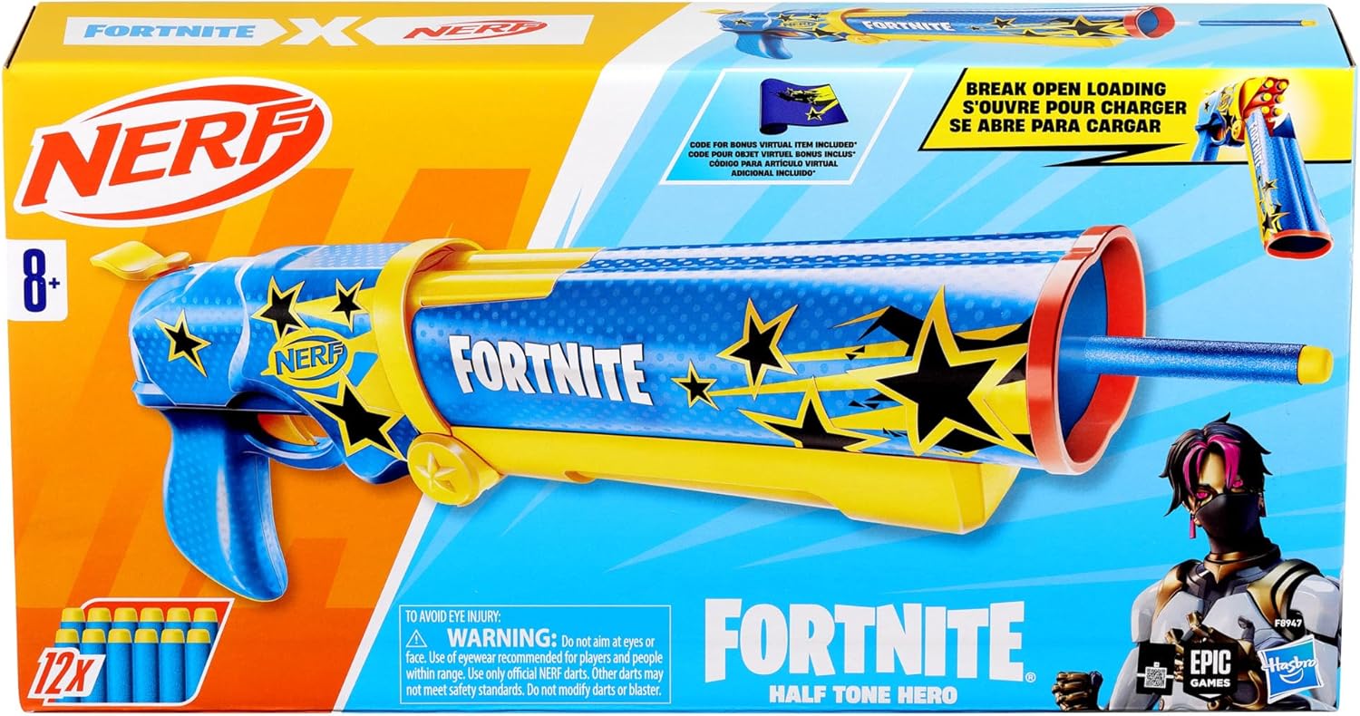 HASBRO NERF FORTNITE HALF TONE HERO BLASTER