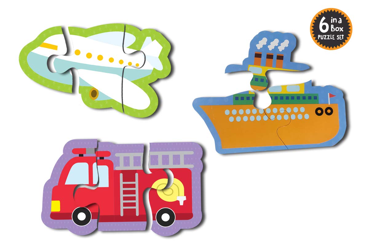 POPCORN GAMES AND PUZZLES 3 PIECE PUZZLES THINGS THAT MOVE