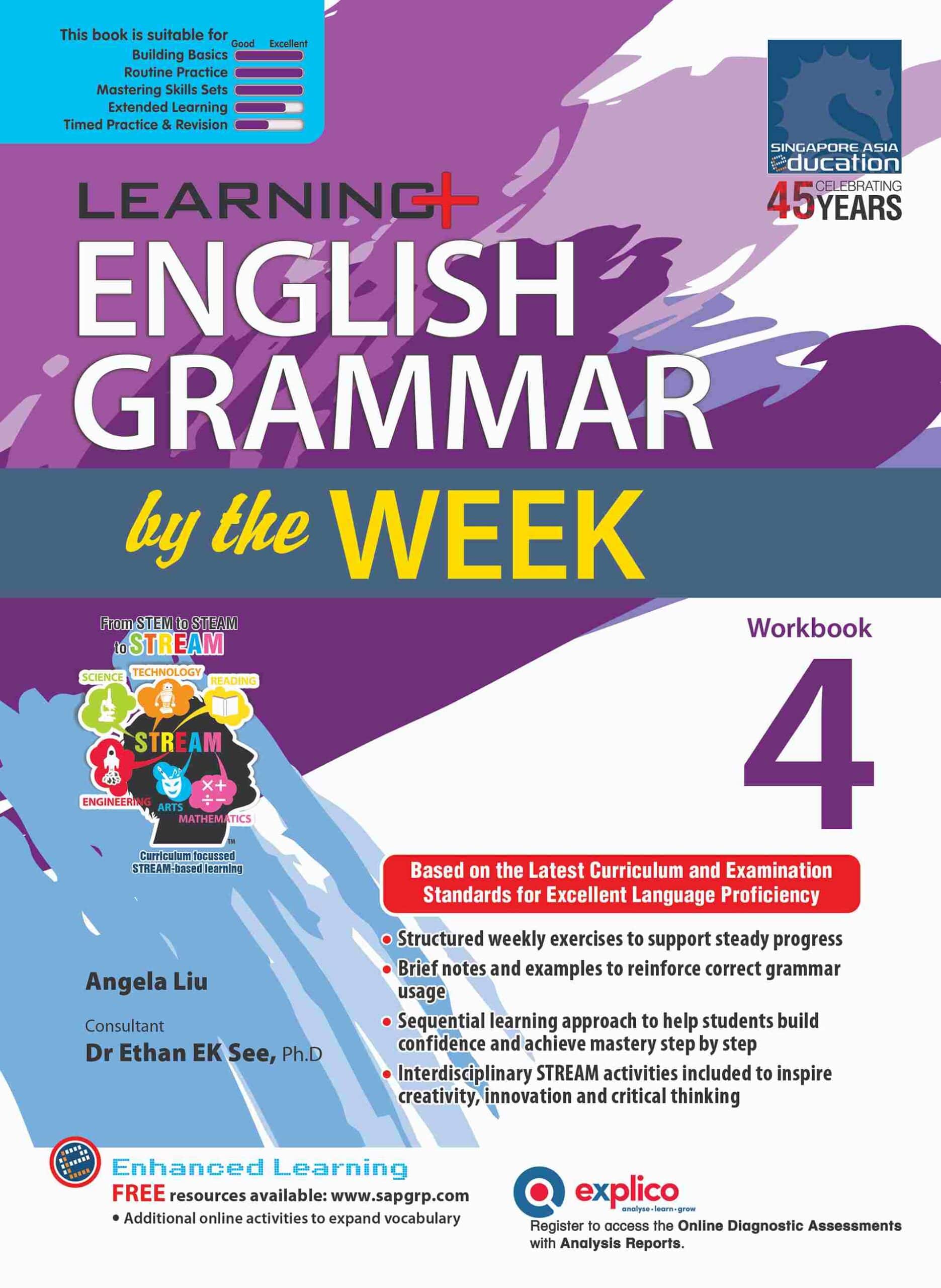 Learning+ English Grammar by the Week Workbook 4