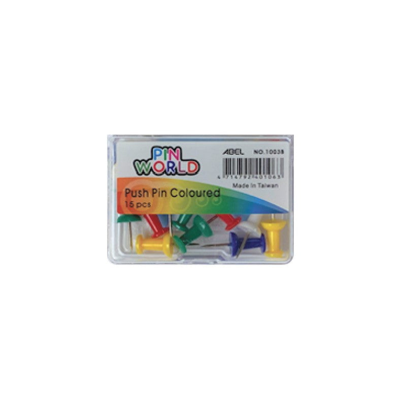 Abel Coloured Push Pin 15s