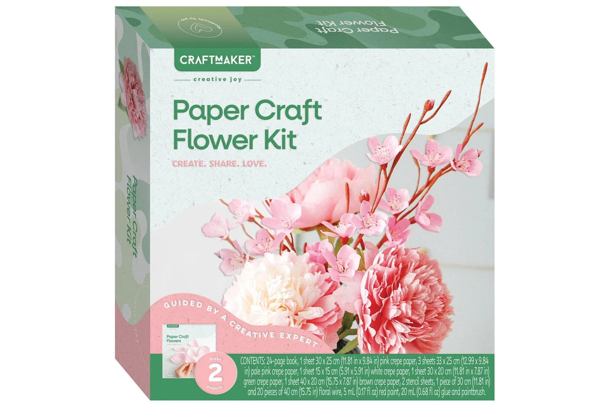 Craft Maker Paper Flowers Kit