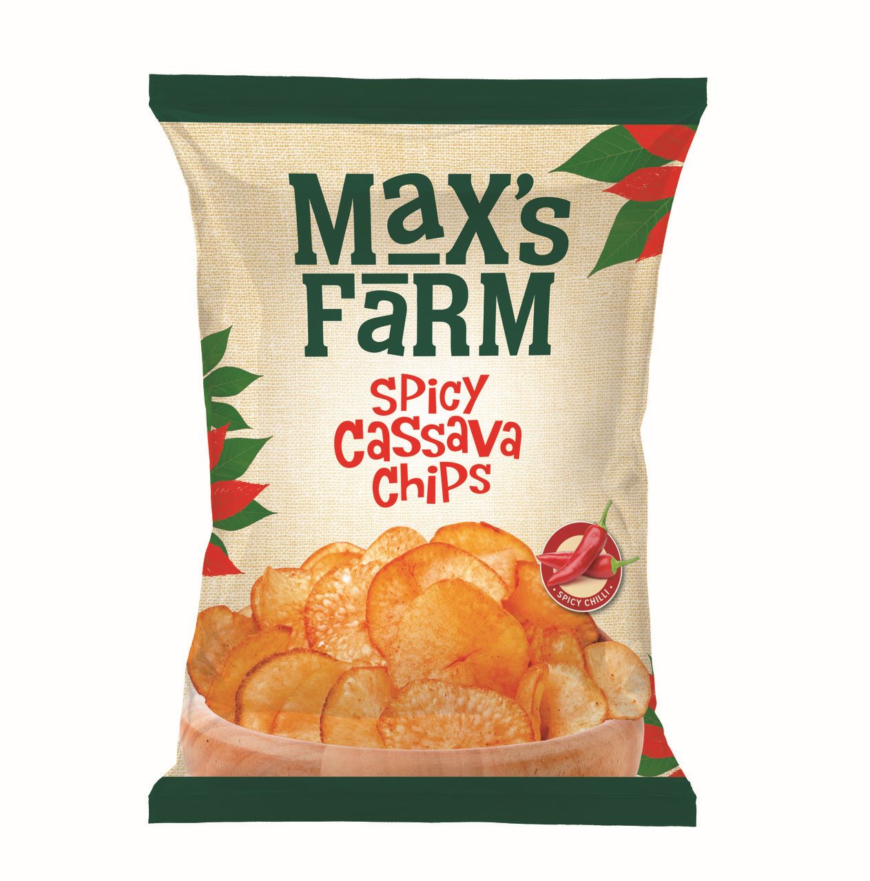 MAX'S FARM CASSAVA CHIPS HOT&SPICY 150G