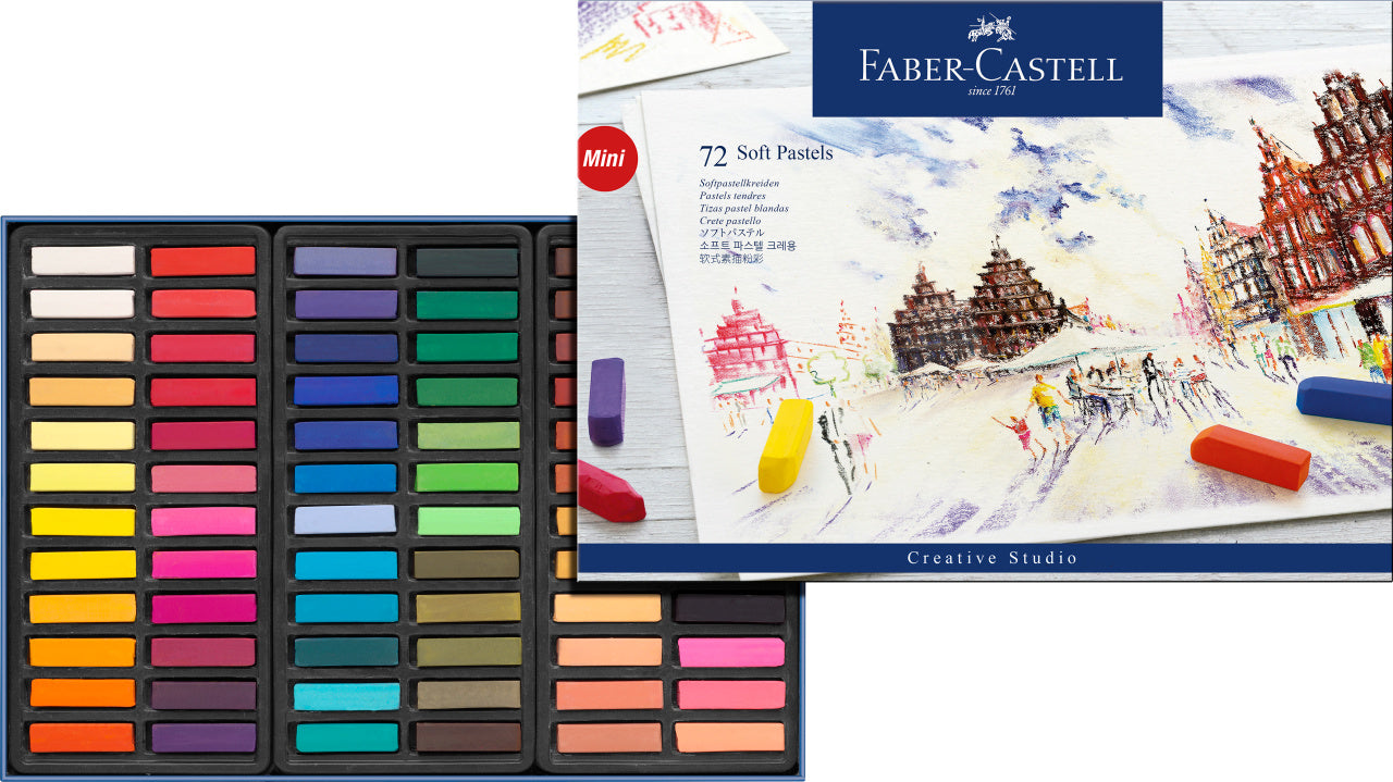 Faber-castell Creative Studio Soft Pastel, Half Length 72 Colours