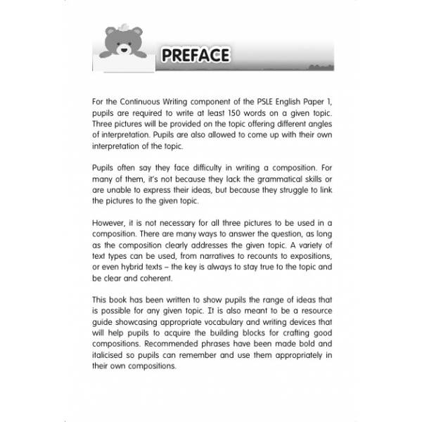 Primary 4 Model Composition Writing Well