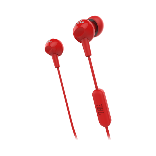 JBL C150SI In Ear Headphones With Mic - Red