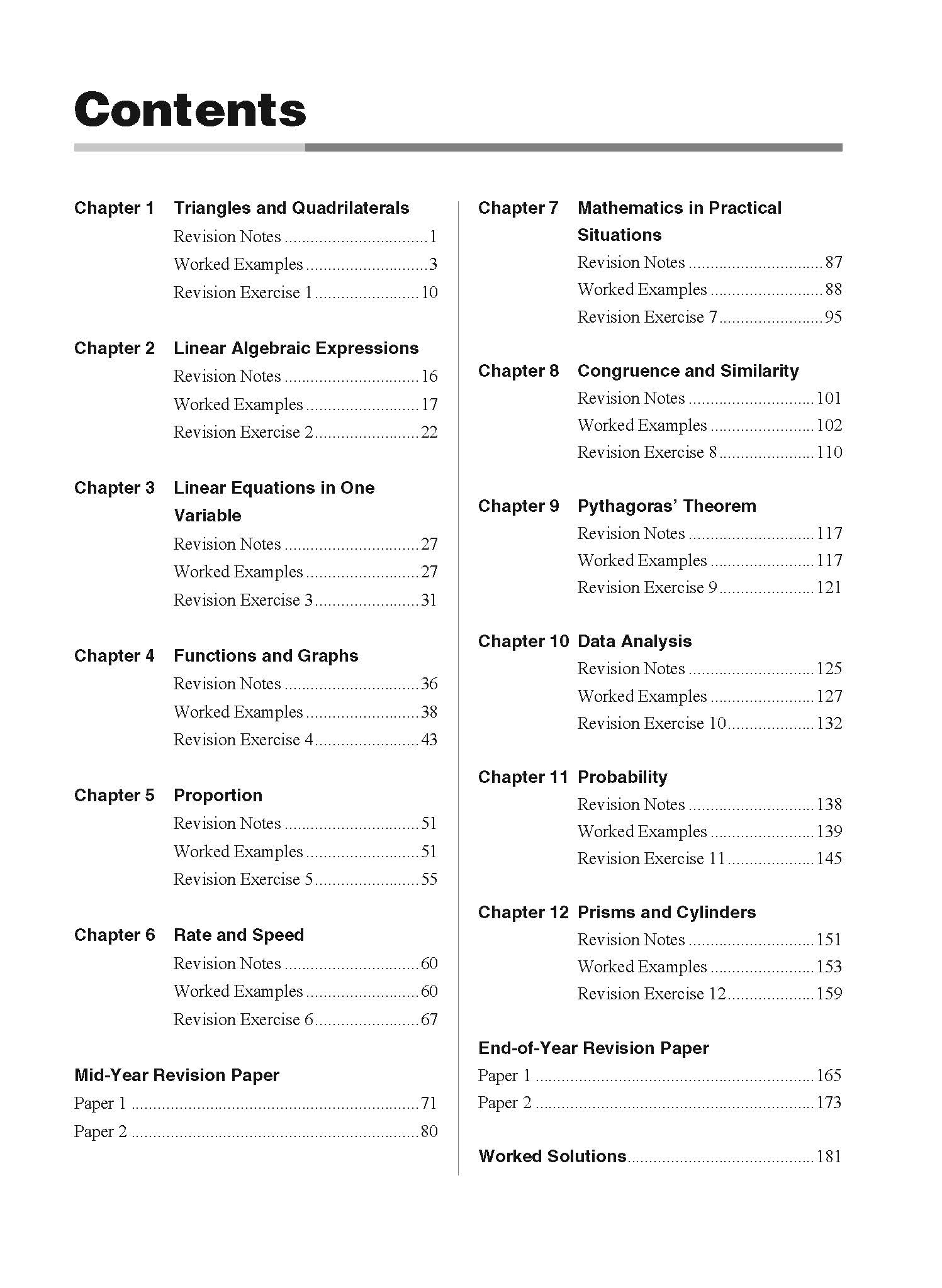 Secondary 2 (G1) Maths Topical Revision-5ed