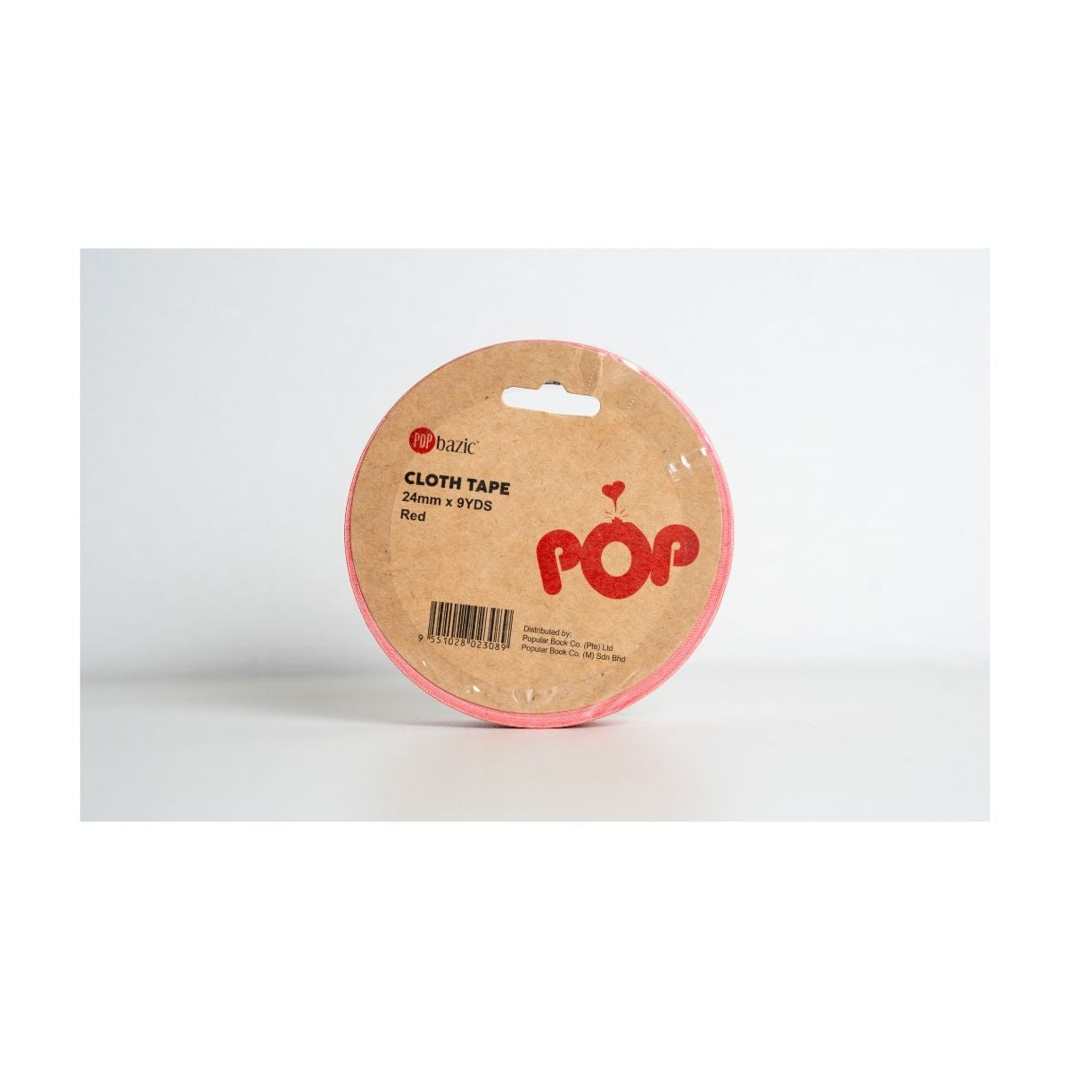 Pop Bazic Cloth Tape 24mm x 9 Yards - Red