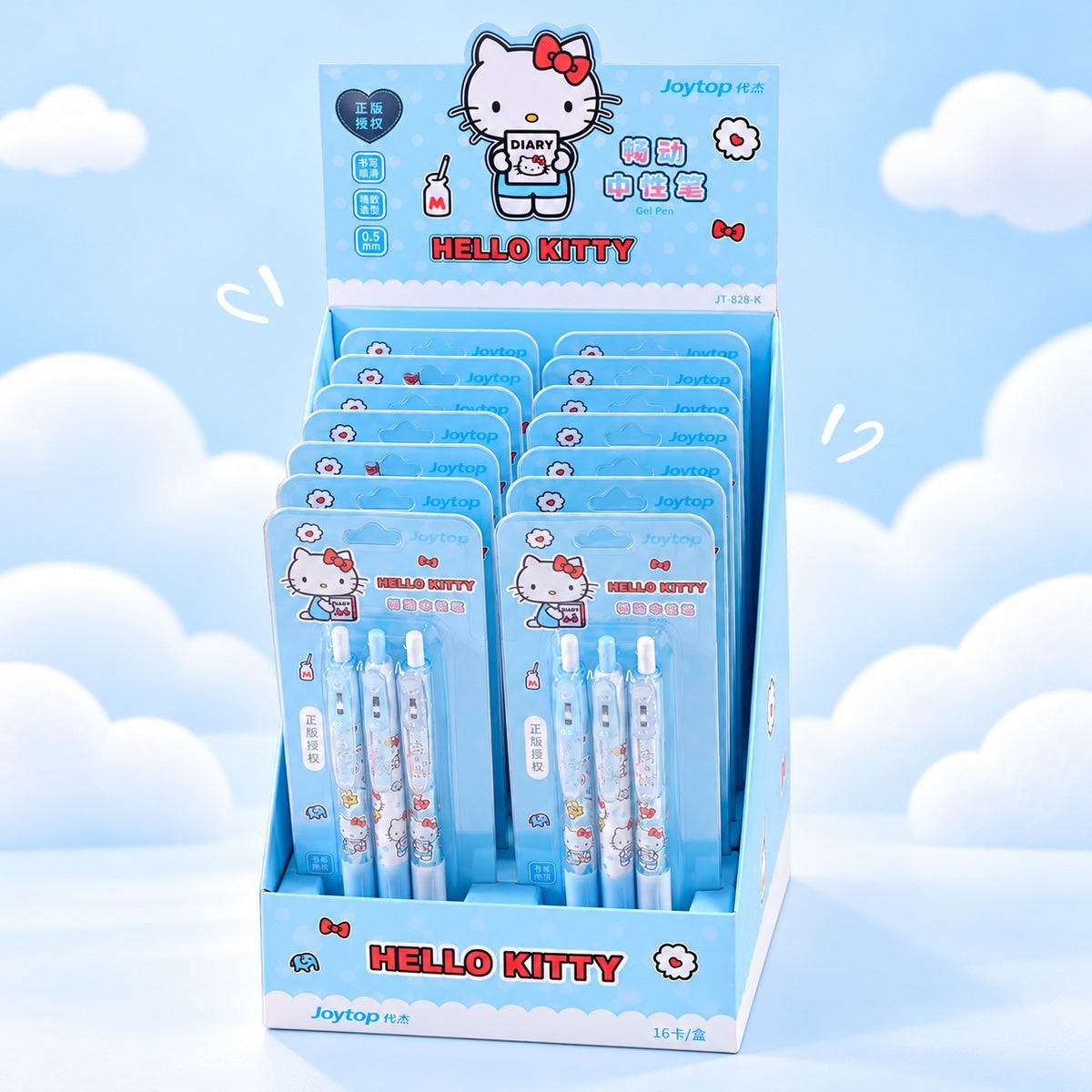  Hello Kitty Retractable Gel Pen Set 0.5mm - 3pcs Set 