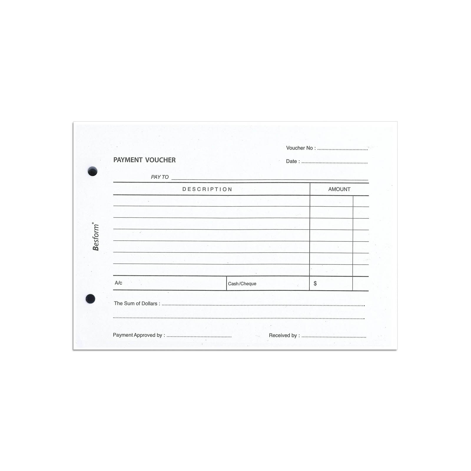 BESFORM Payment Voucher 100's         Bvpa