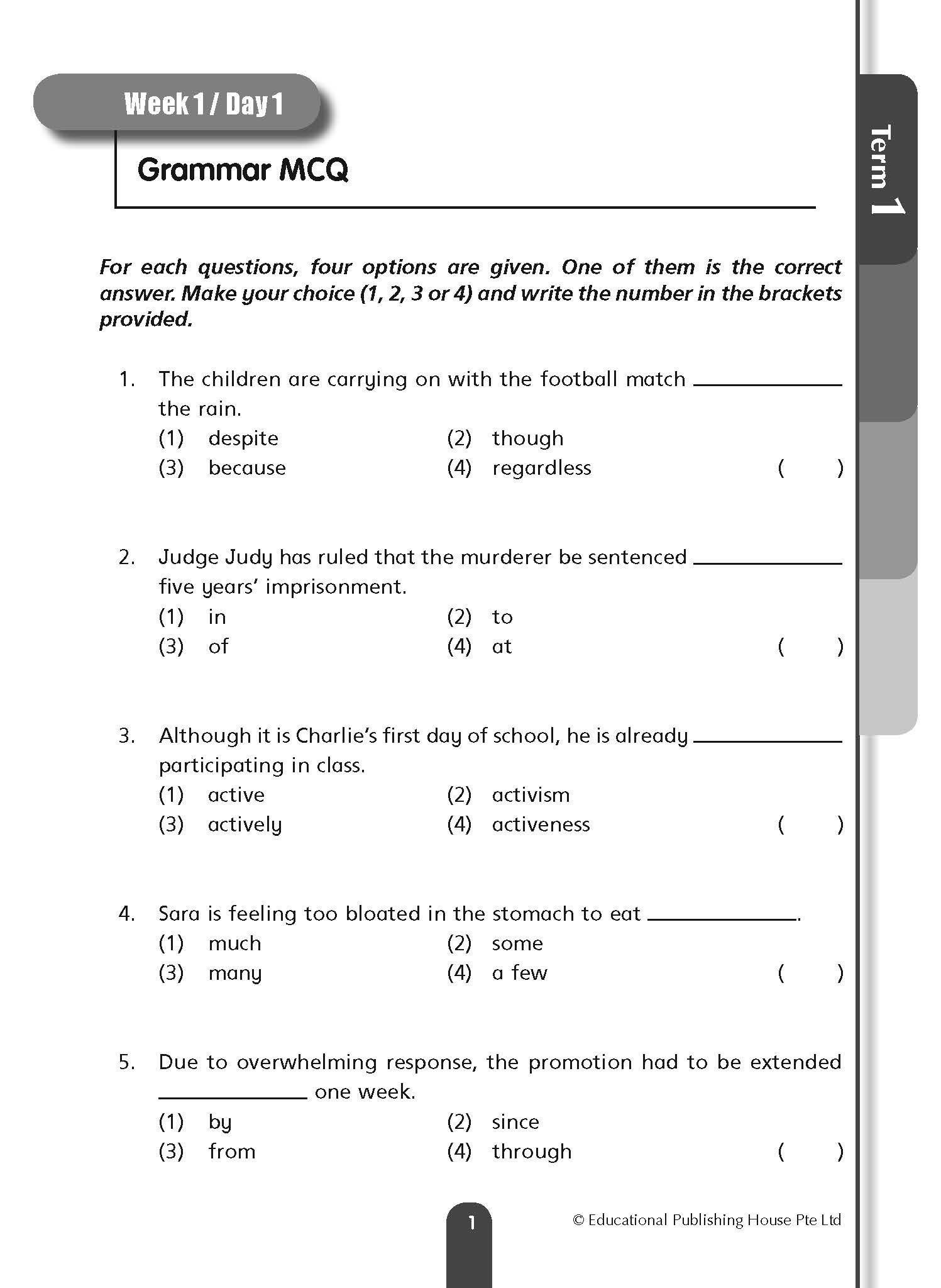 Primary 5 Daily Dose Of English