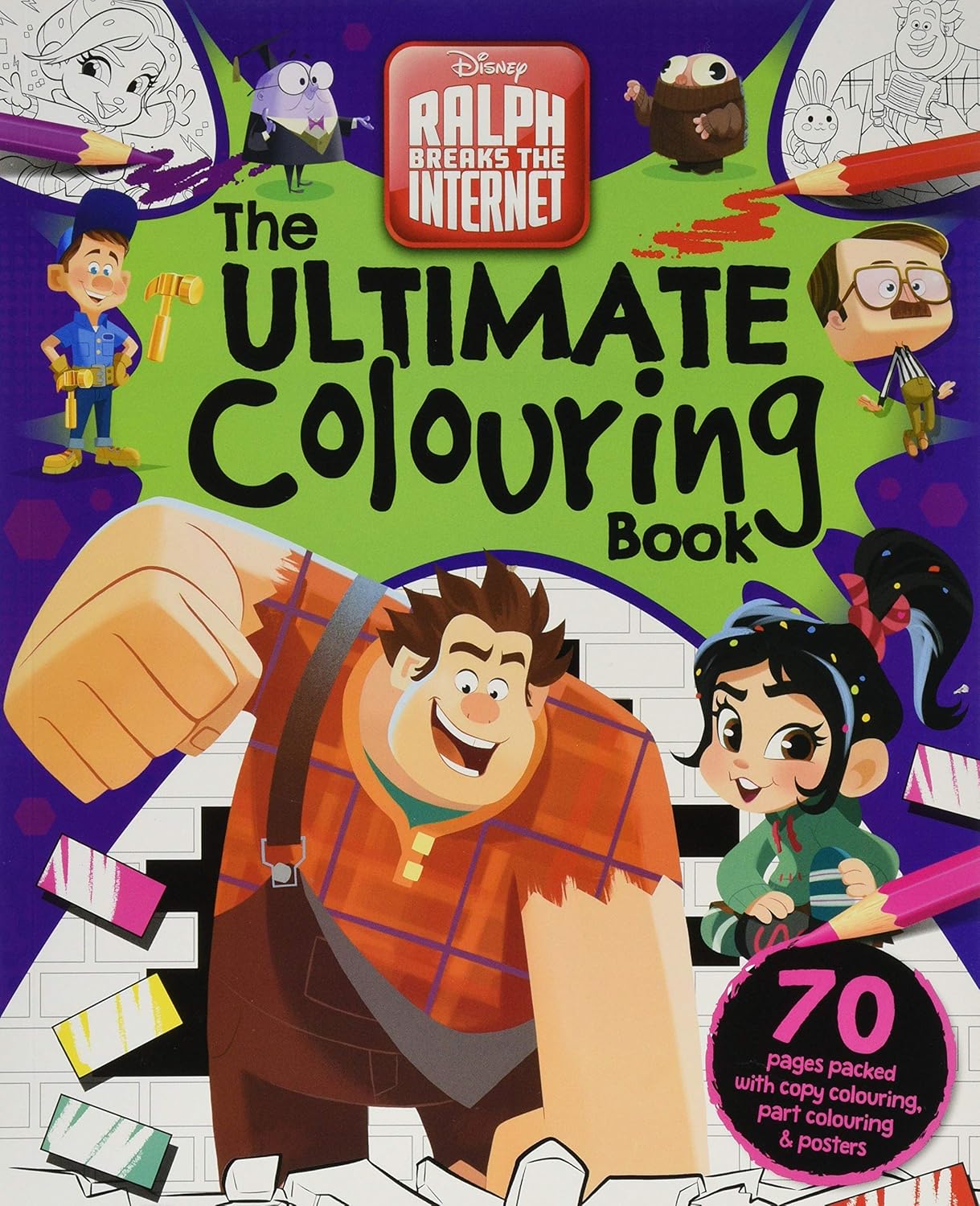 Disney - Wreck It Ralph 2: The Ultimate Colouring Book (Mammoth Colouring Disney) Paperback