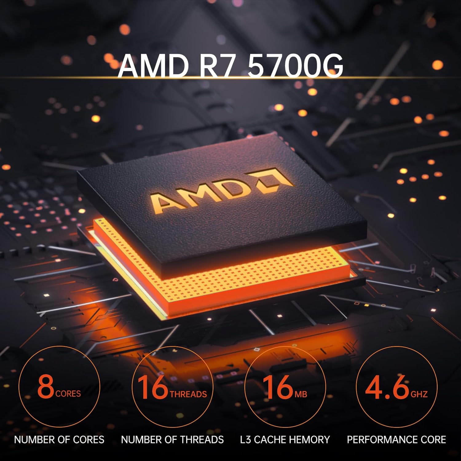 AMD Ryzen 7 5700G Gaming Desktop