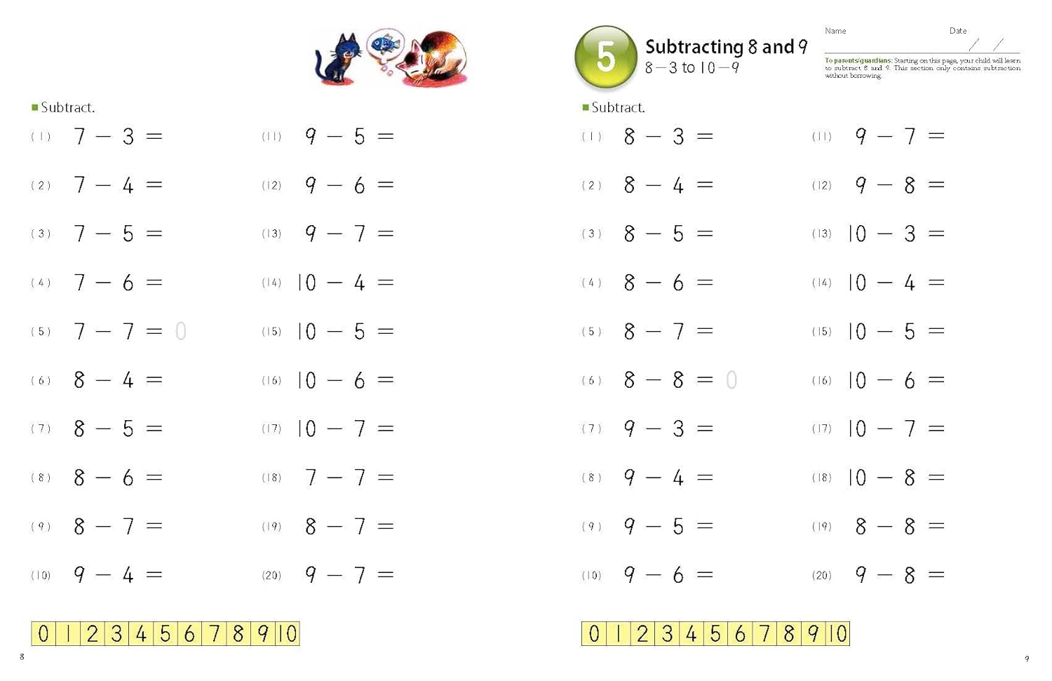 Kumon My Book of Subtraction: Revised Edition