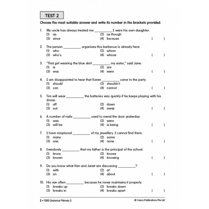 Primary 5 1000 Grammar - Revised Edition