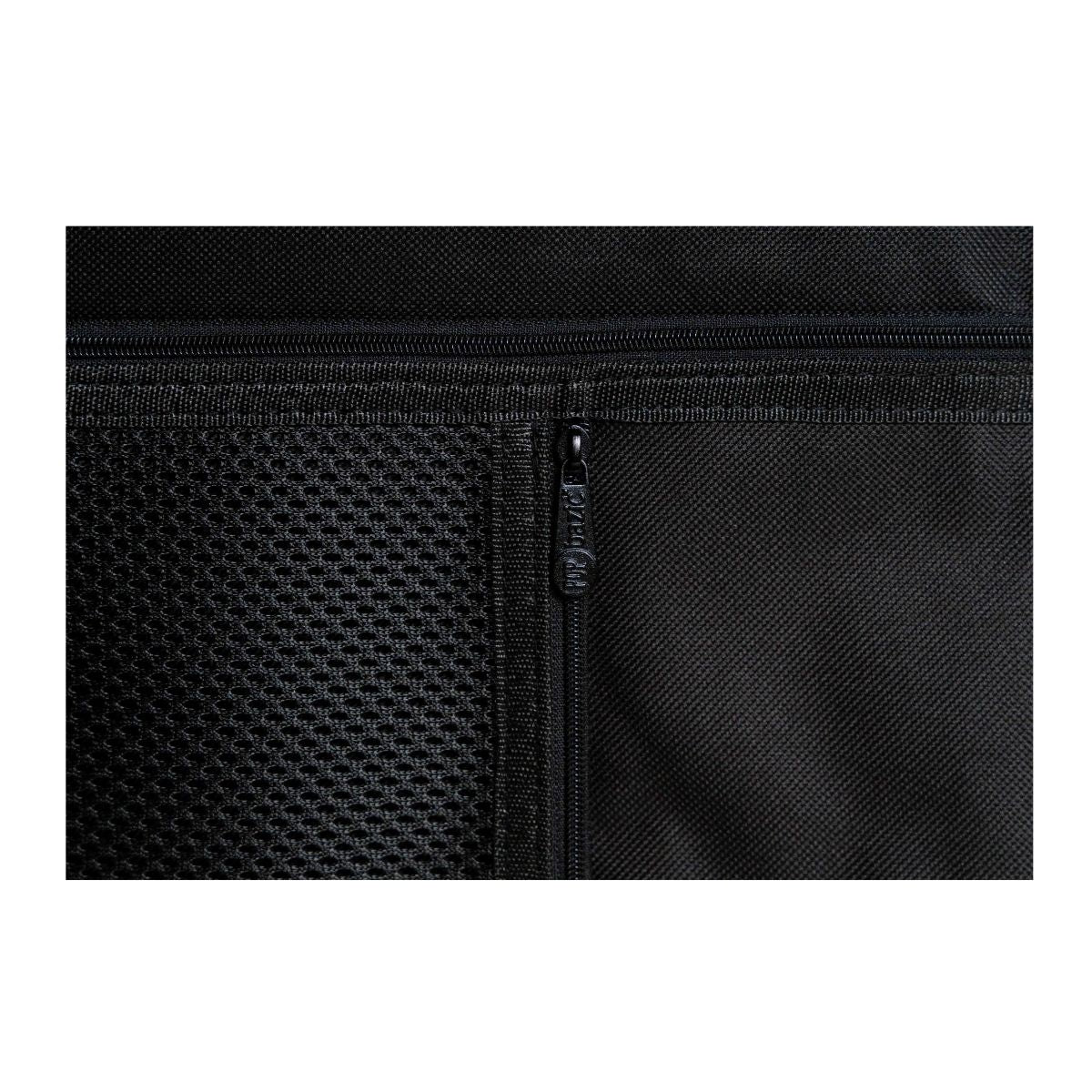 Pop Bazic 3-Pocket Zipper Bag A4 - Black