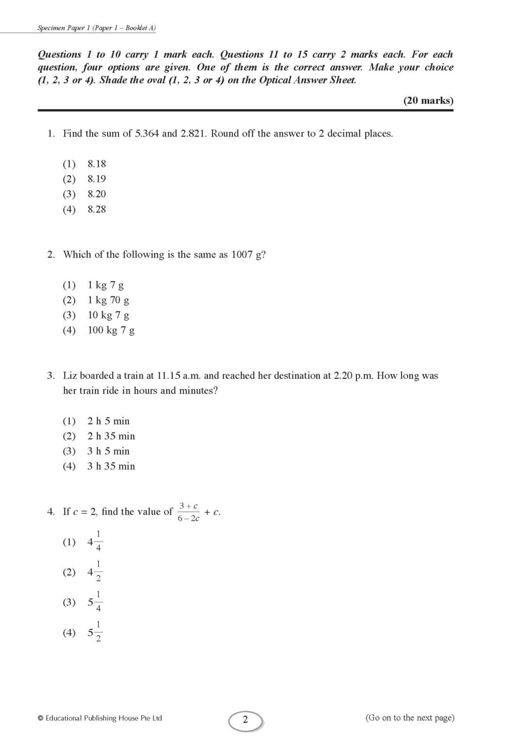 Preparing For PSLE Maths