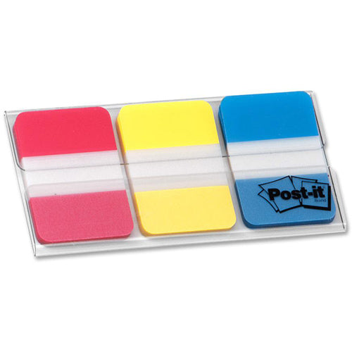 Post-it® 686-RYBT Durable Index Tabs, 1x1.5"