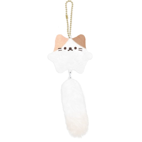 Fluffy Plush Keychain - 3 Col Cat