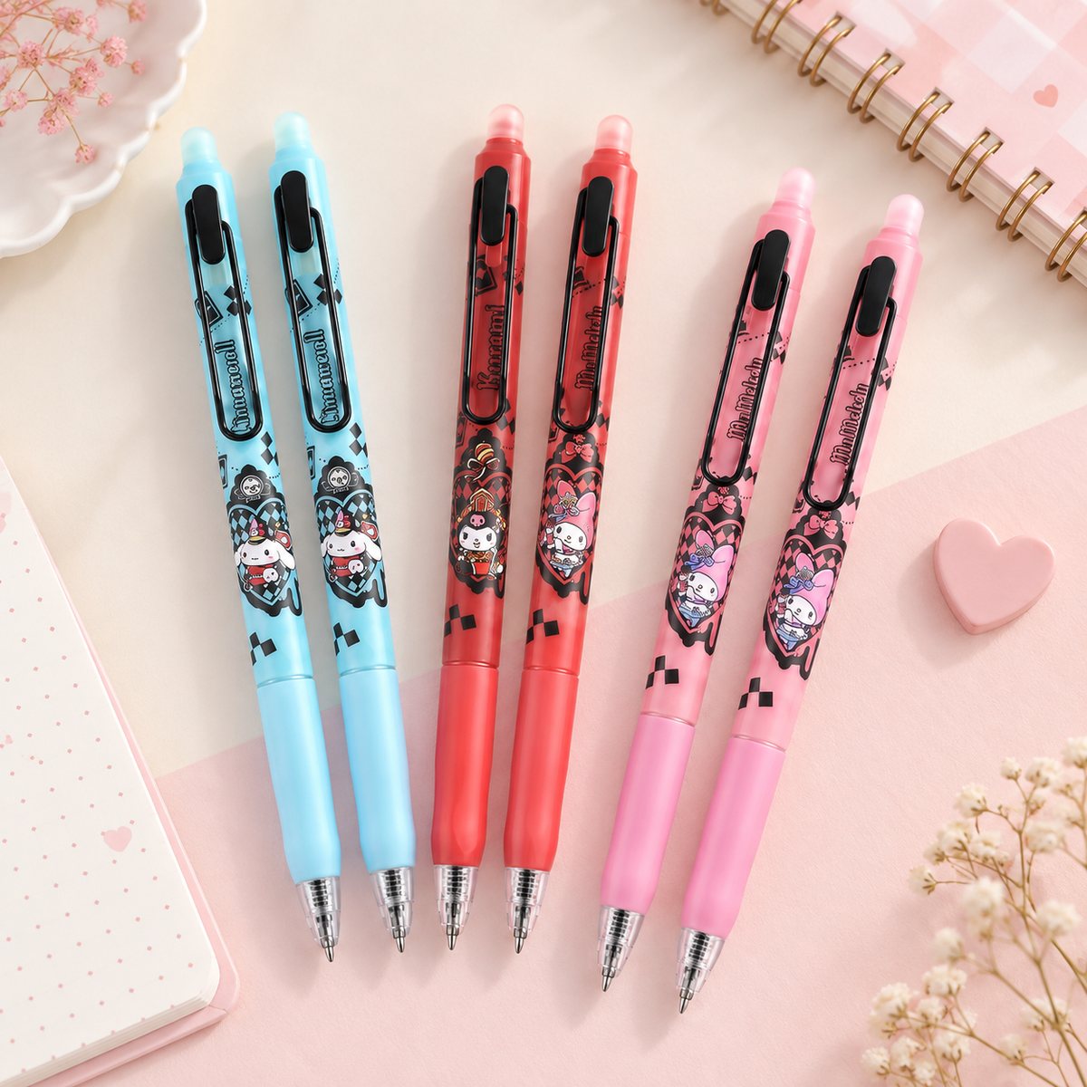  Sanrio Characters 0.5mm ST Head Erasable Pen - 3 Assorted Designs 