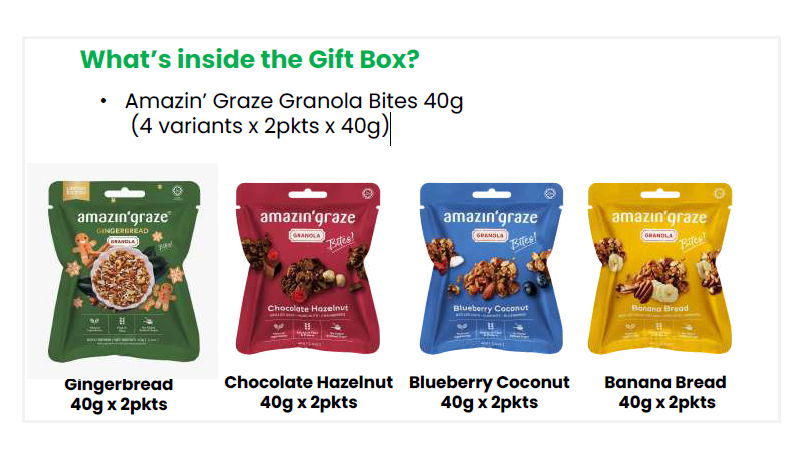 Christmas Granola Variety Box 260g