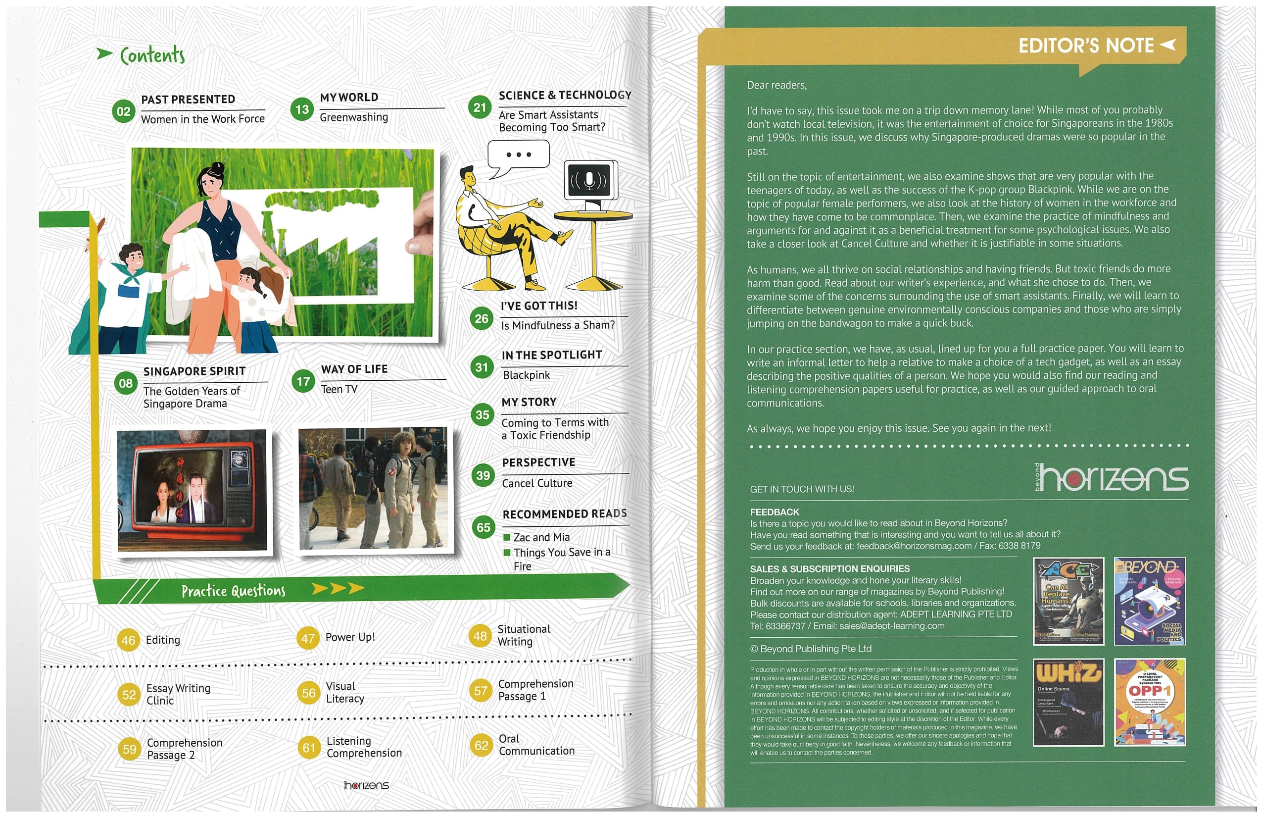 Lower Secondary English (G3) Horizons Magazine Bundle (3 Issues)