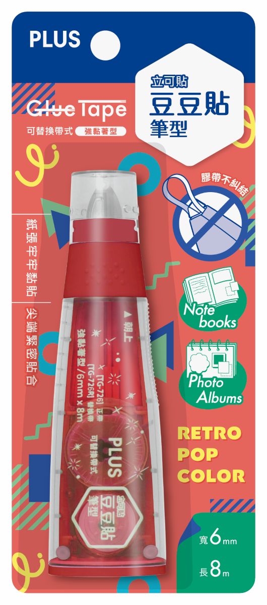 PLUS Norino Glue Tape TG-726 Retro RD