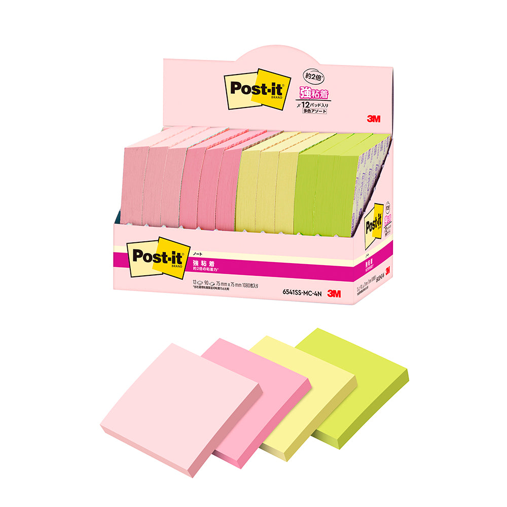 3m Post-it Super Sticky Note,6541ssmc-4n