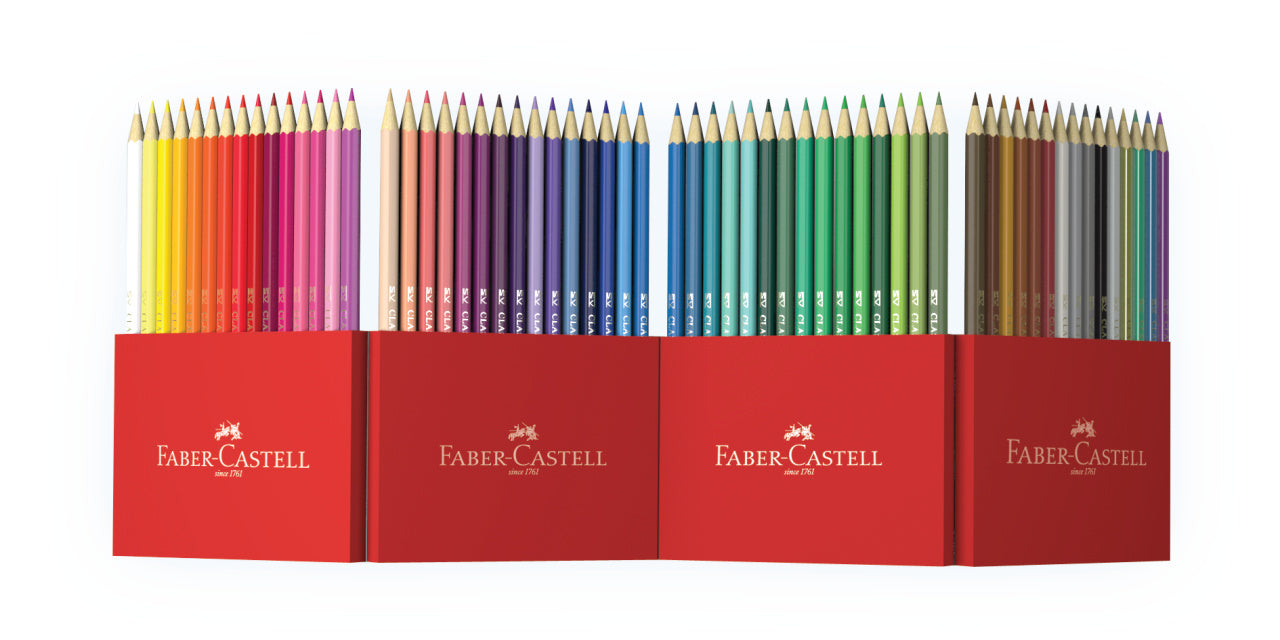 Faber-Castell Classic Colour Pencils in Cardboard, 60 Colours-111260