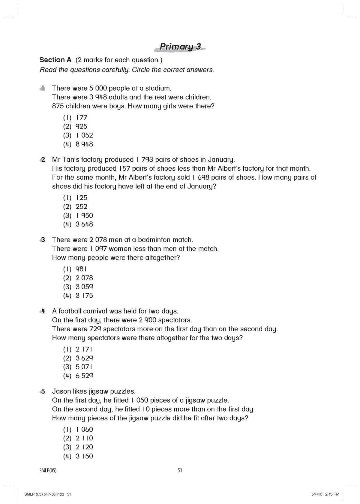 Smart Mathematicians 2026 Lower Primary