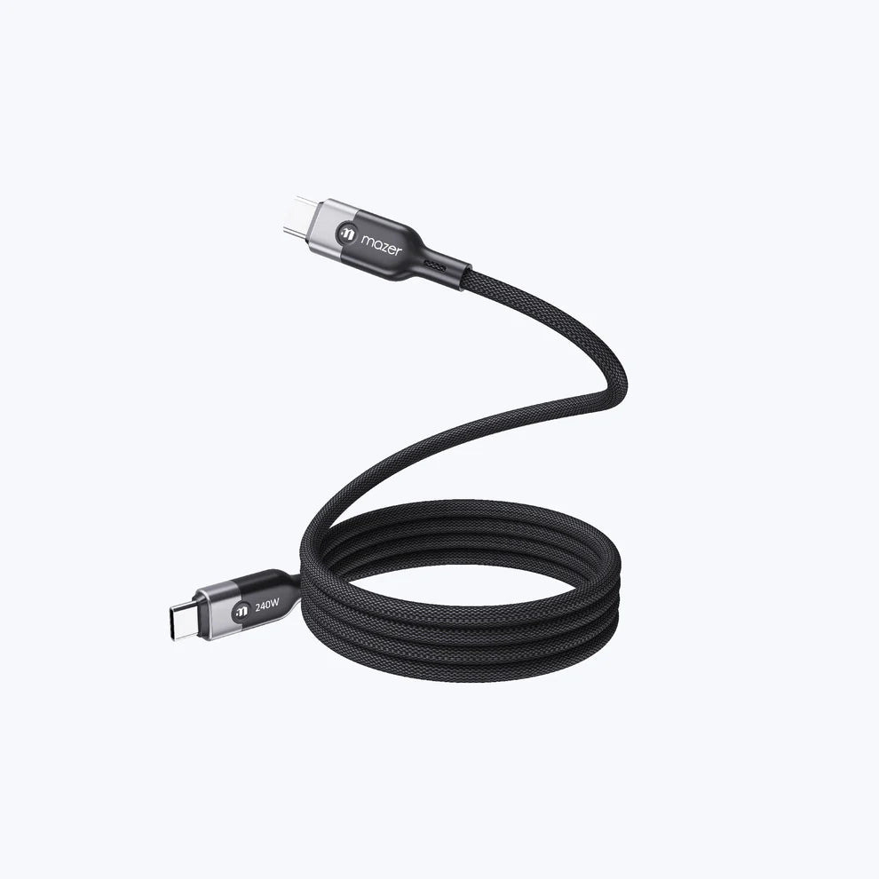 Mazer InfiniteLink Cobra2 240W USB C-C Magnetic Cable (1.25m) Black