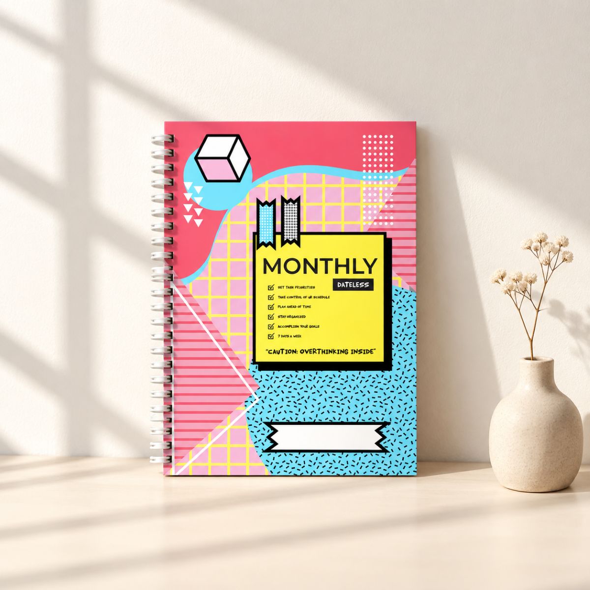 Undated Planner Notebook'26 A5 - Memphis