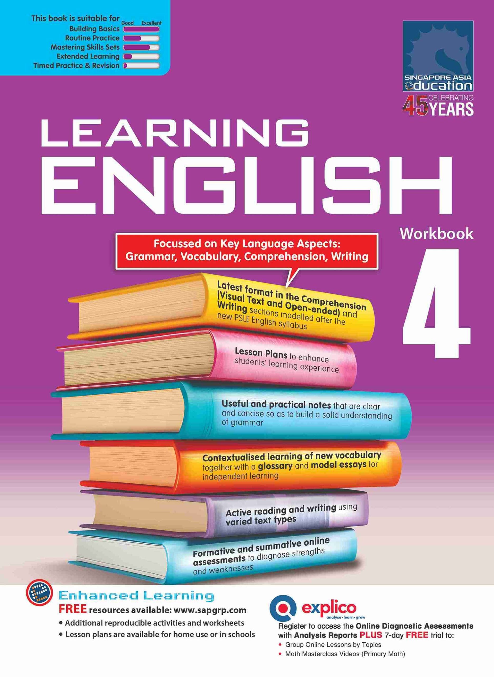Primary 4 Learning English Workbook 4 - 5th Edition