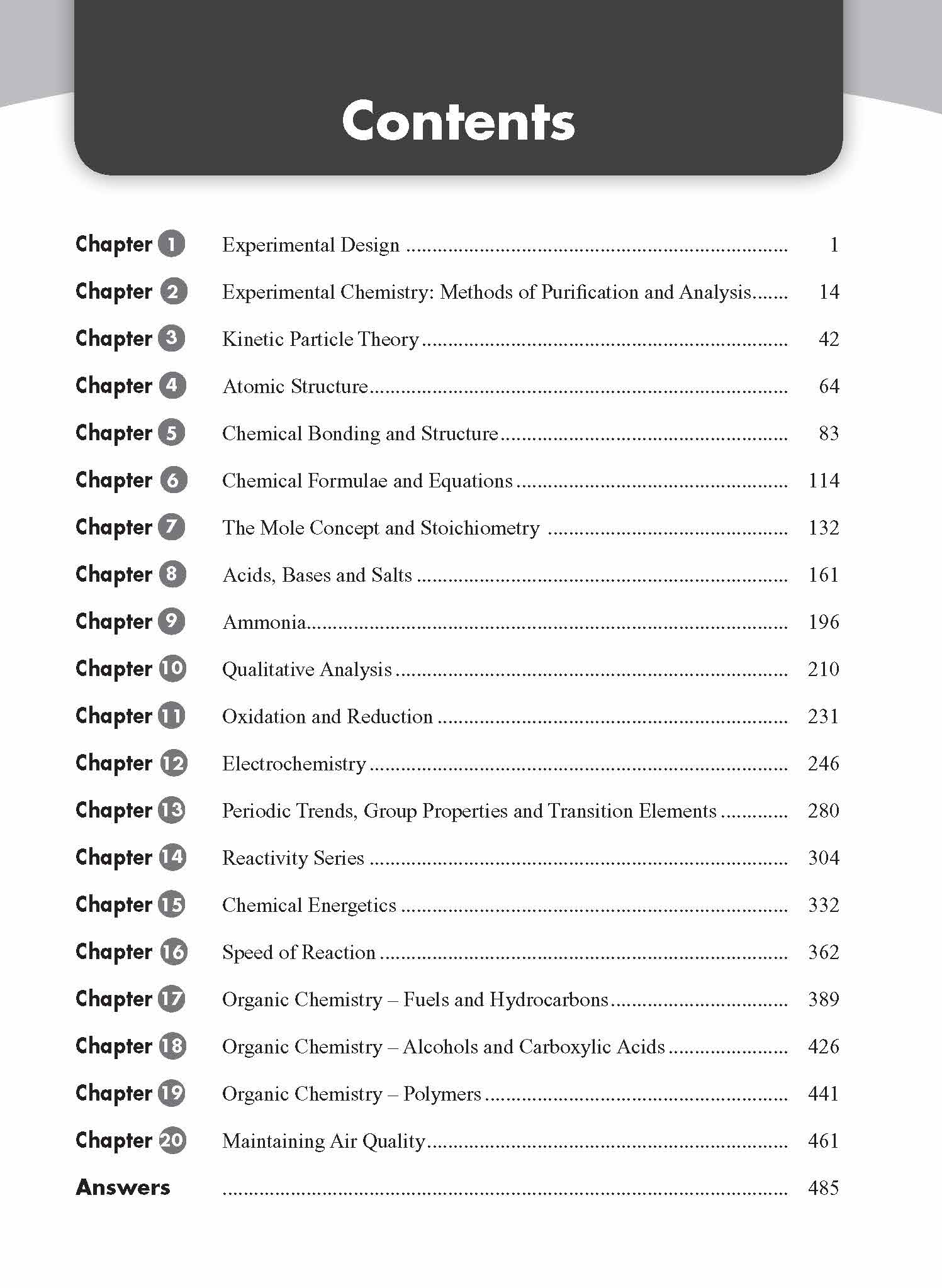 O-Level/G3 Chemistry Fast Forward
