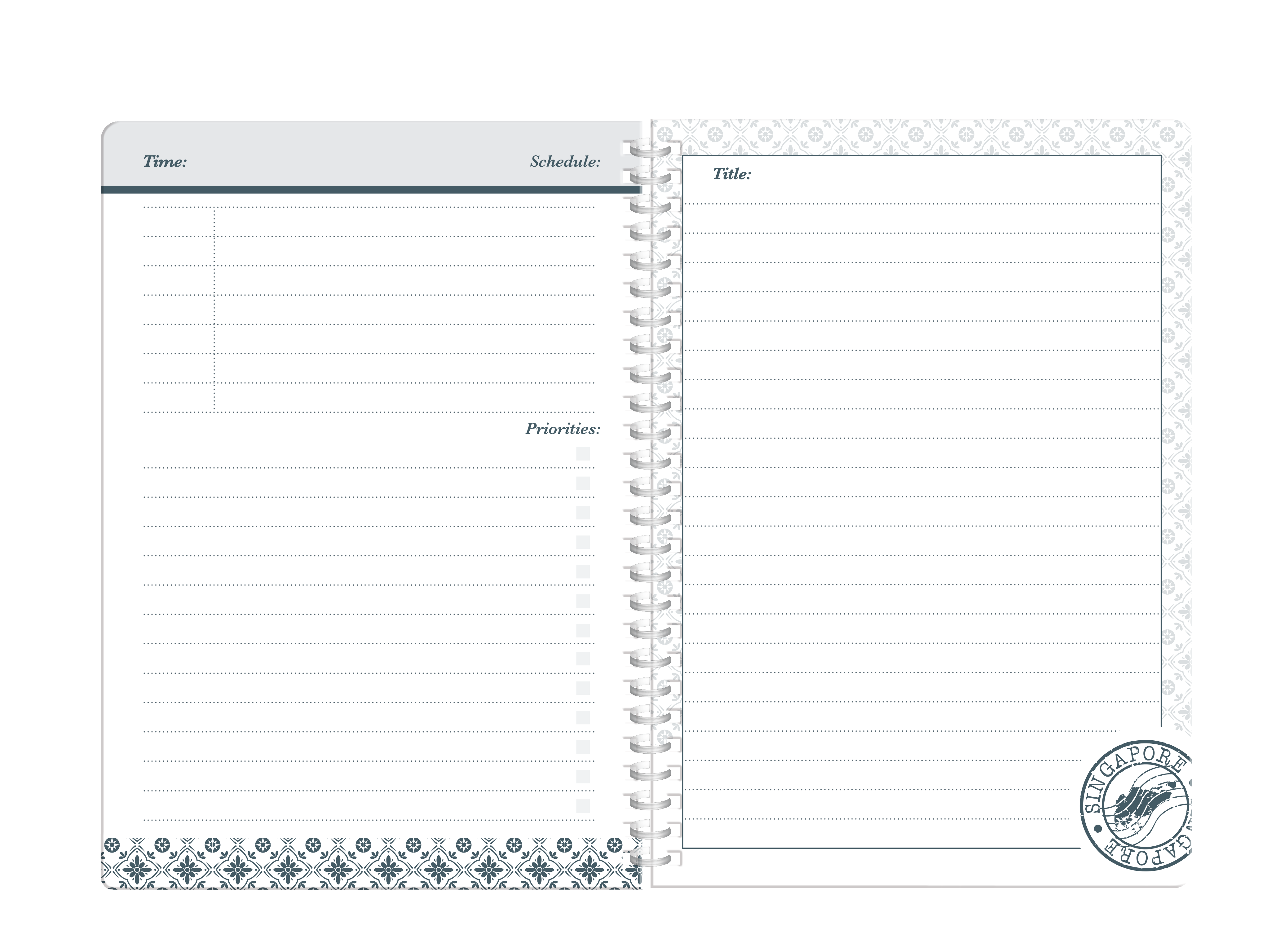 Undated Planner Notebook'25 Peranakan A5