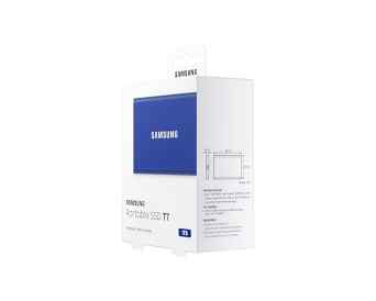 Samsung Portable SSD T7 USB 3.2 Gen 2 1TB - MU-PC1T0H/WW - Indigo Blue