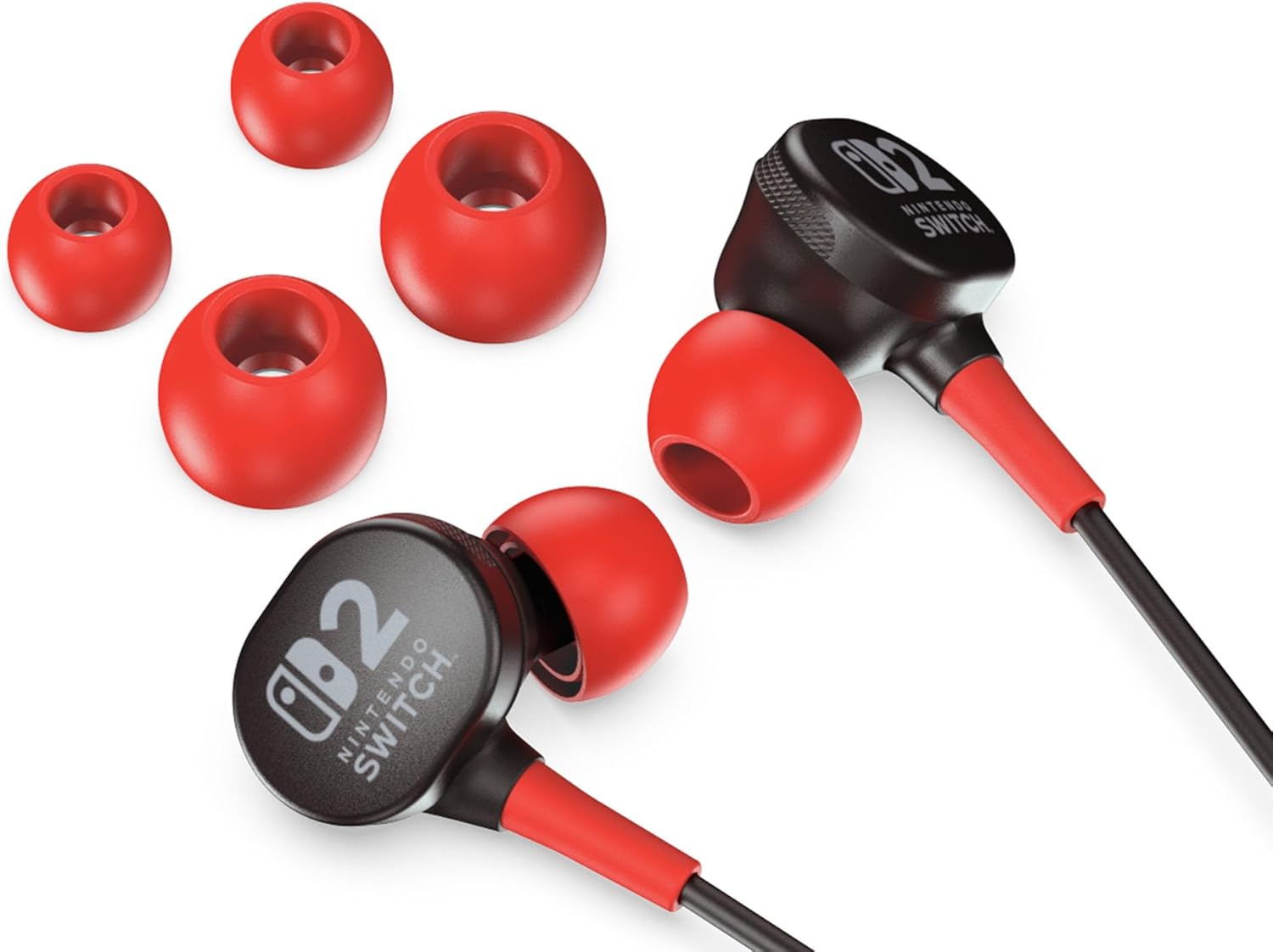 PowerA Wired Earbuds for Nintendo Switch 2- Black