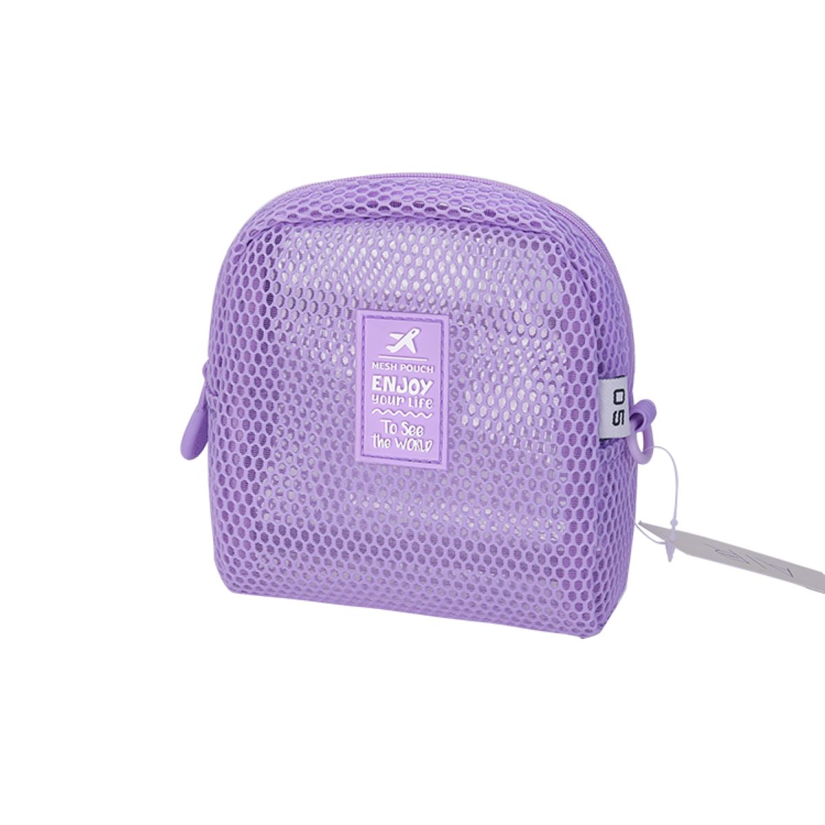  Mesh Square Pouch Purple V24605-PL